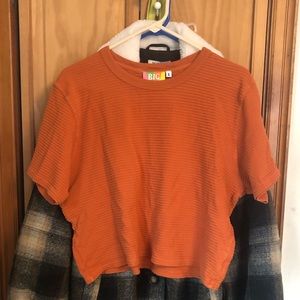 Big Bud Press Cropped Honeycomb Tee